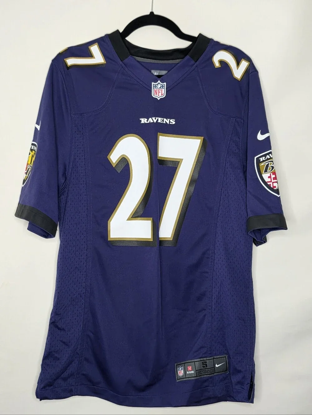 Nike‎ On Field Baltimore Ravens Ray Rice Jersey Size S Adult NFL V-Neck Pullover